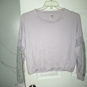 Light Purple nd Grey Long Sleeve Shirt